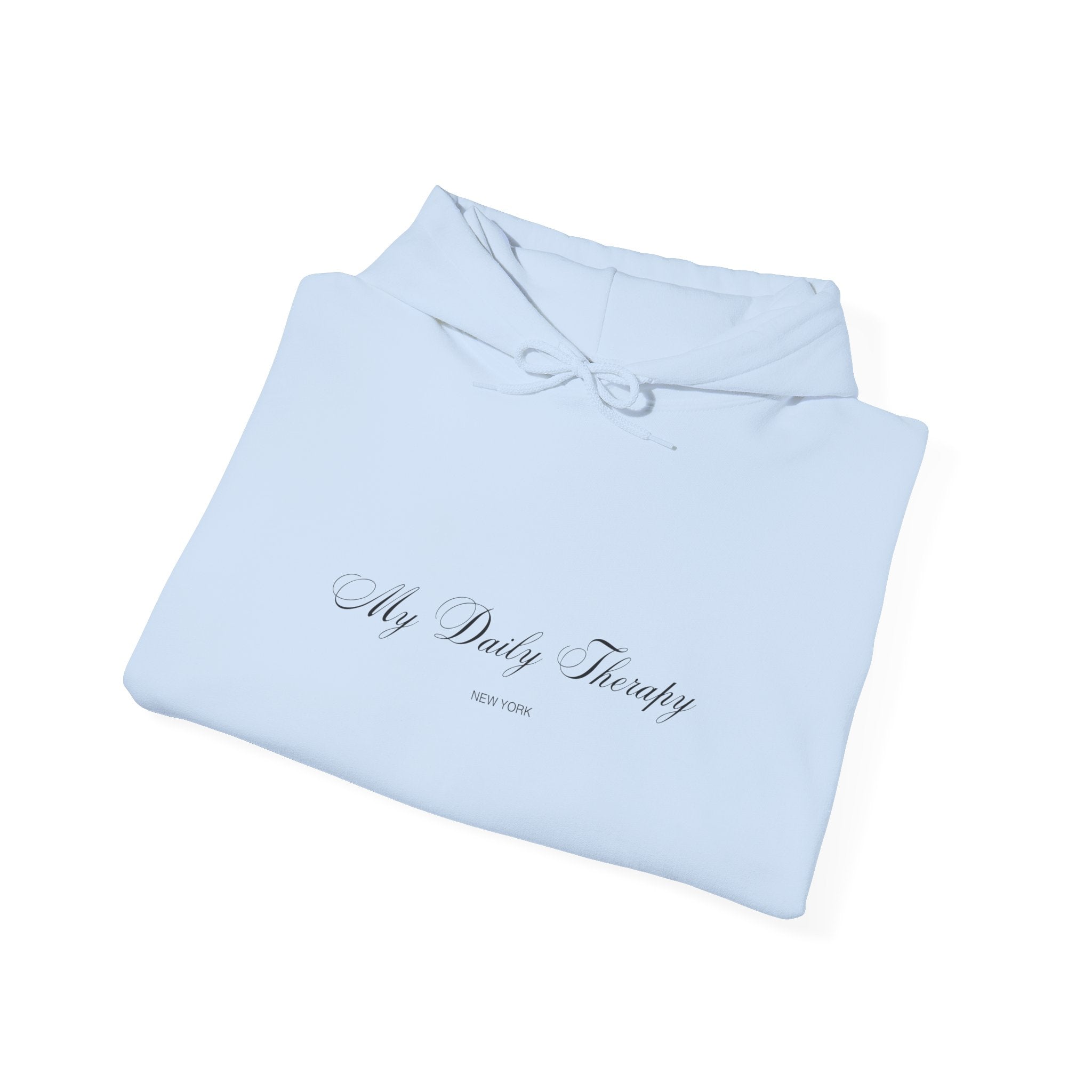 My Diary Therapy hoodie | minimal script logo, white pullover sweatshirt
