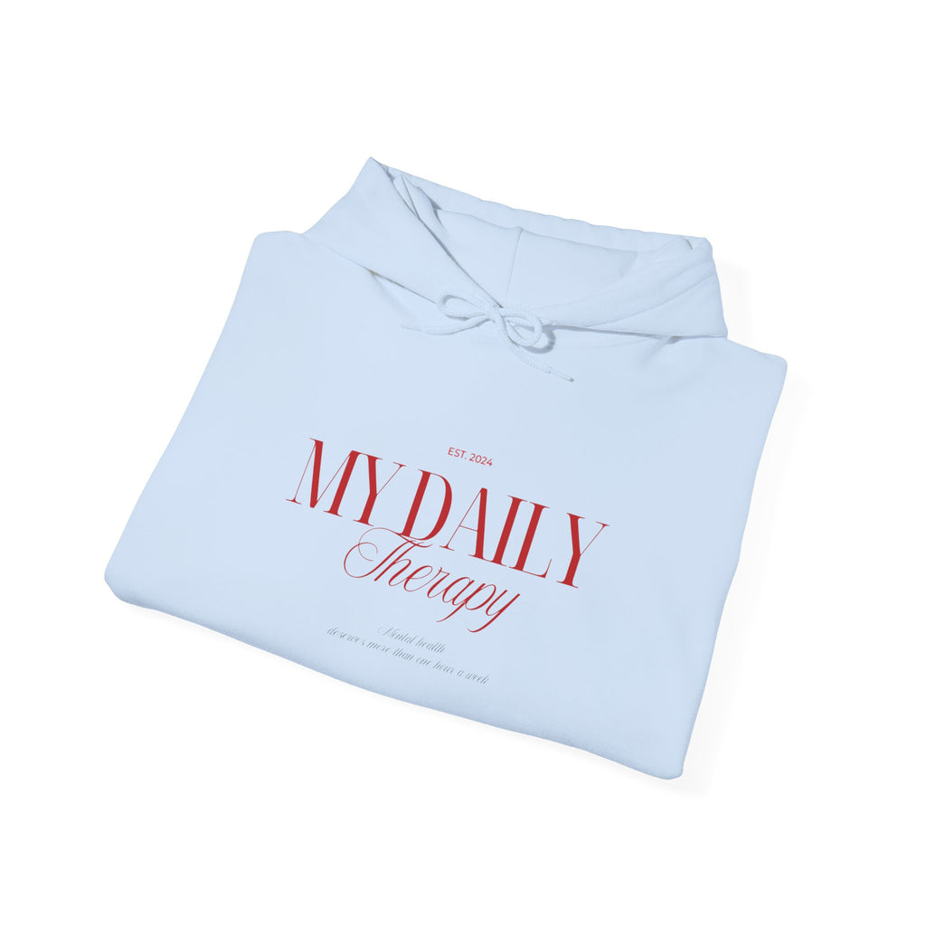 My Daily Therapy Hoodie | Minimal Script Logo sweatshirt