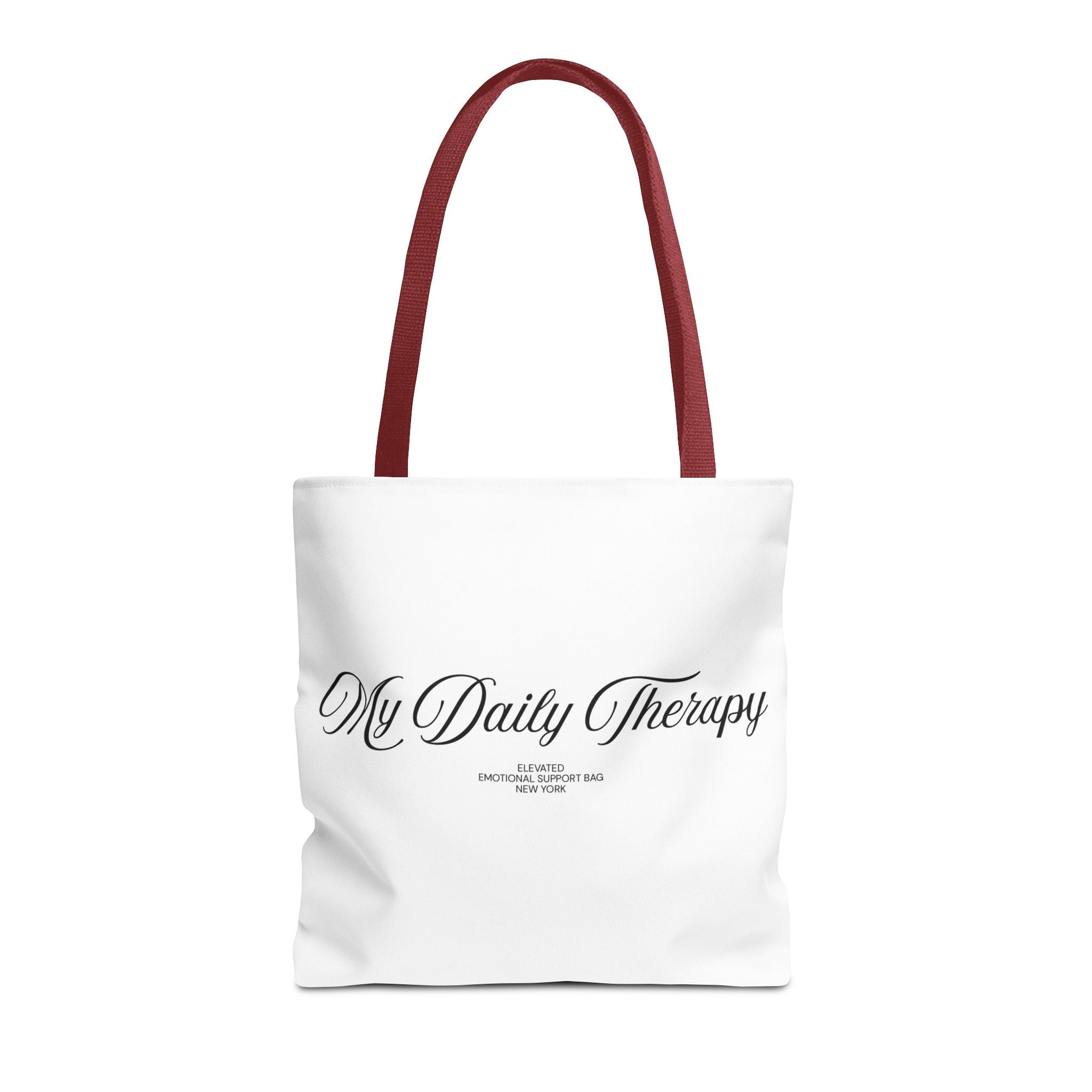 My Daily Therapy tote bag | Script text, minimalist everyday design
