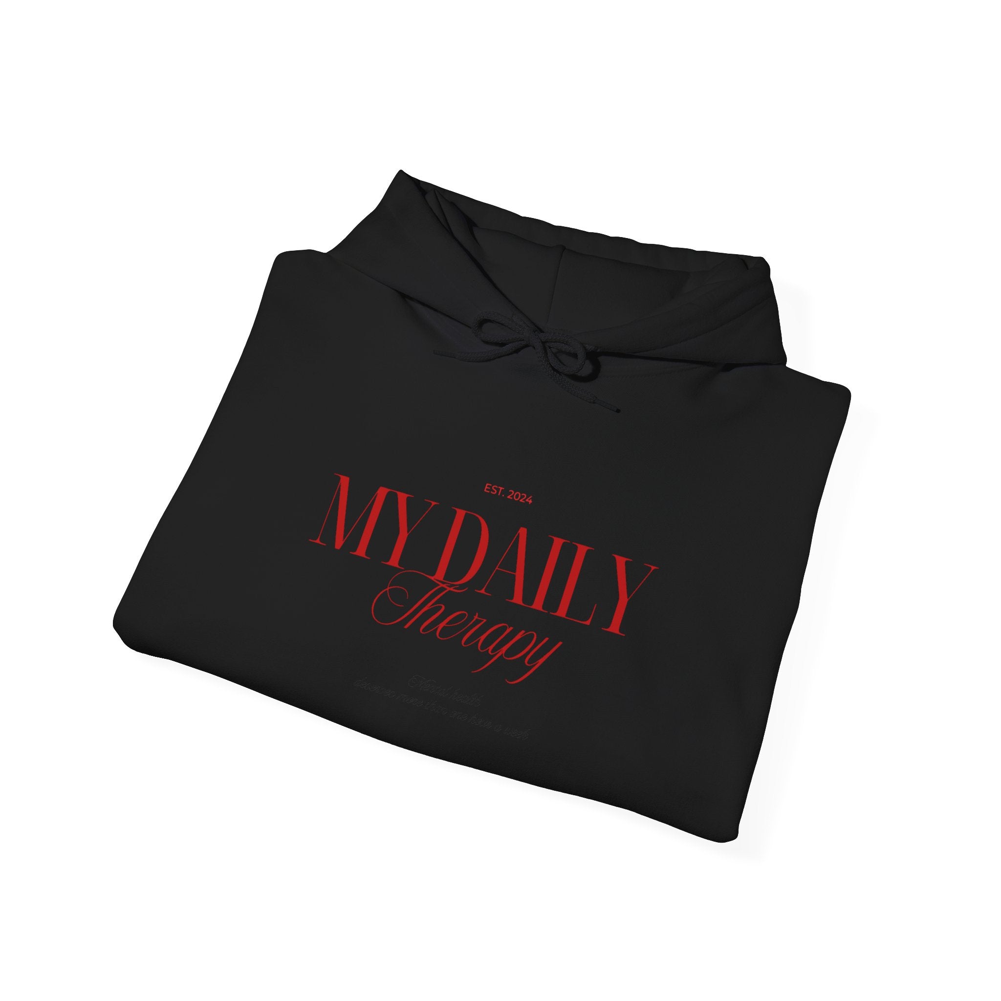 My Daily Therapy Hoodie | Minimal Script Logo sweatshirt