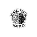 Mental Health Matters Die-cut Sticker | Brain Floral Design