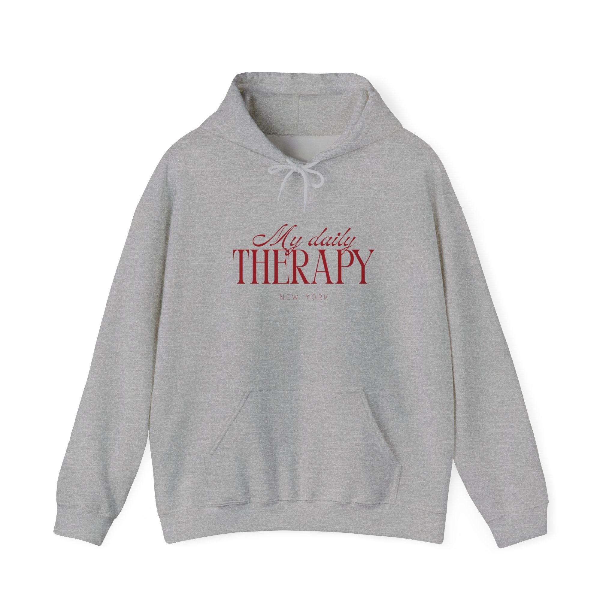 My Daily Therapy hoodie | Cozy Mental Health Quote Sweatshirt