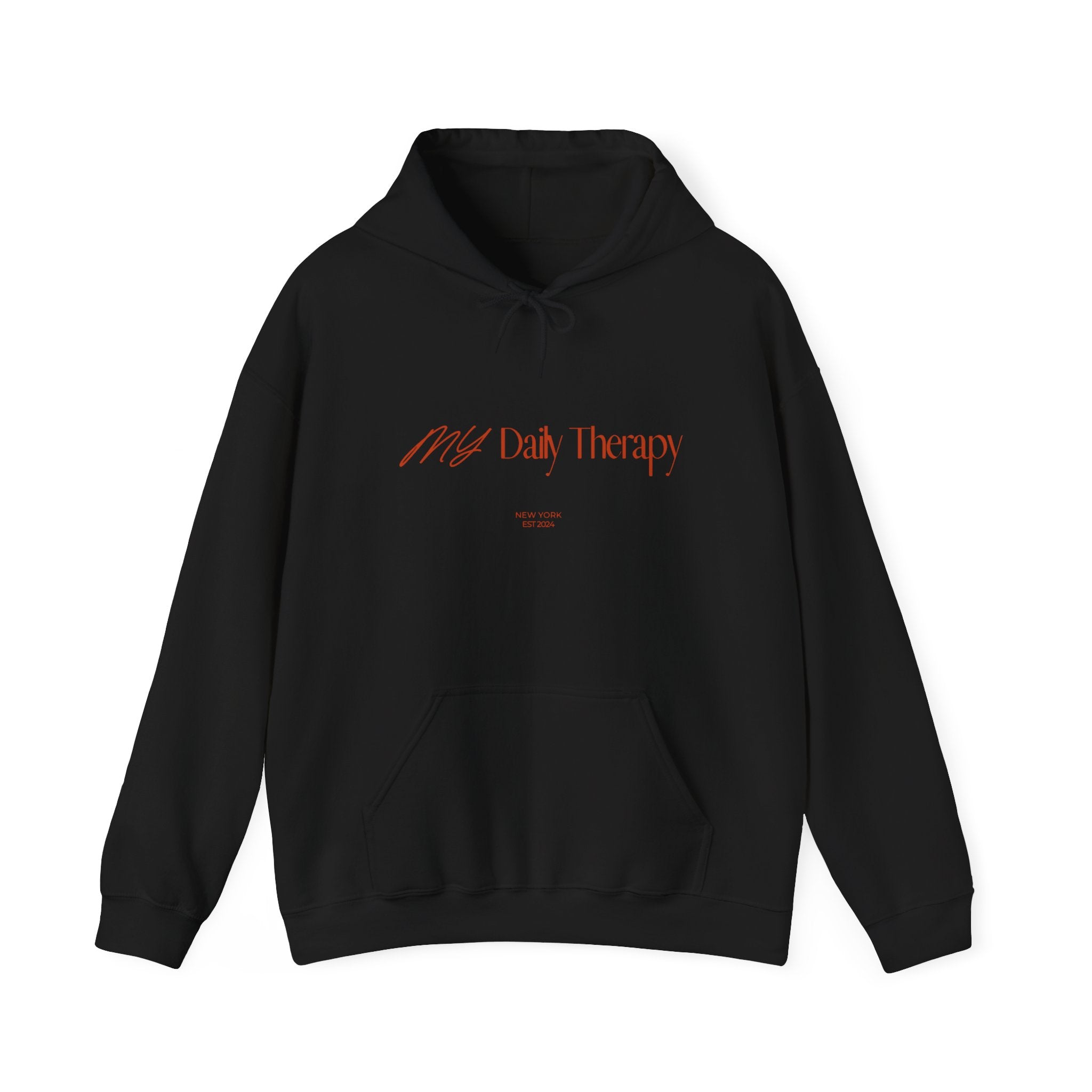 My Daily Therapy Hoodie | Minimal Script Text Pullover