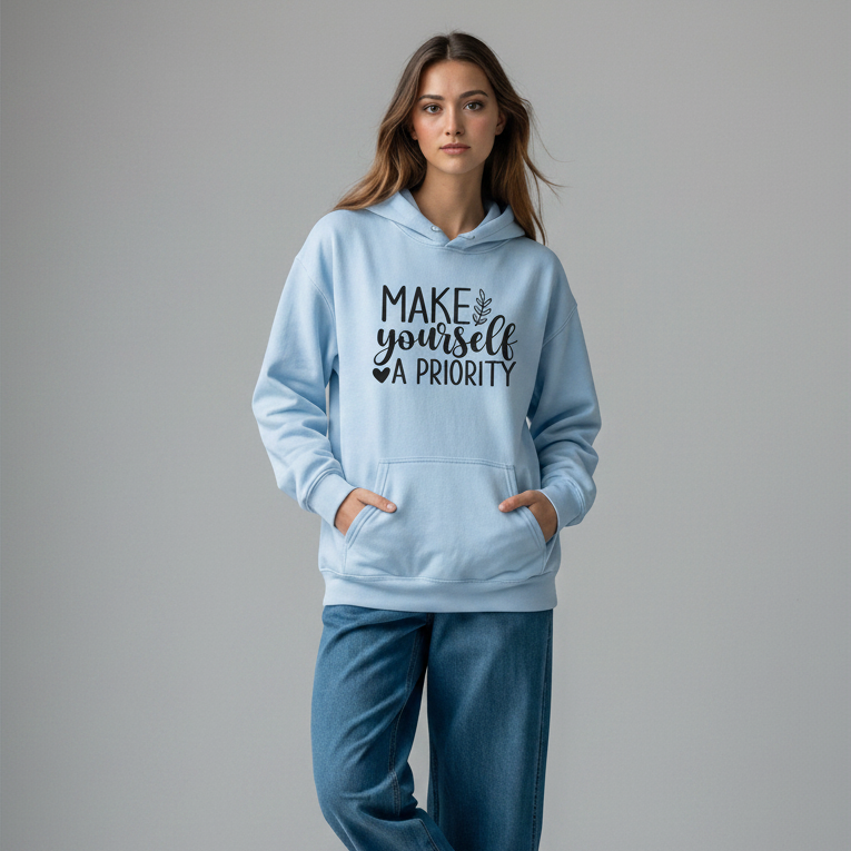 Make Yourself a Priority Hoodie | Self Care Sweatshirt